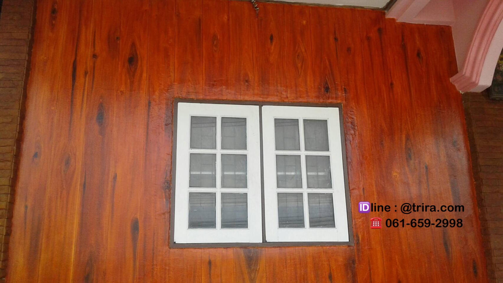 รีวิวผลงานจริงจากลูกค้าสีทาลายไม้ไตรร่า