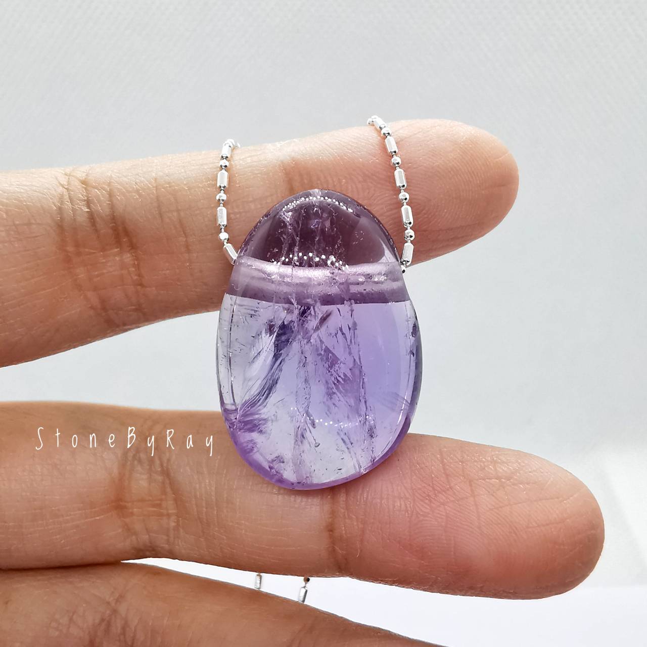 สร้อยคอเงินจี้หินอเมทิสต์ Amethyst