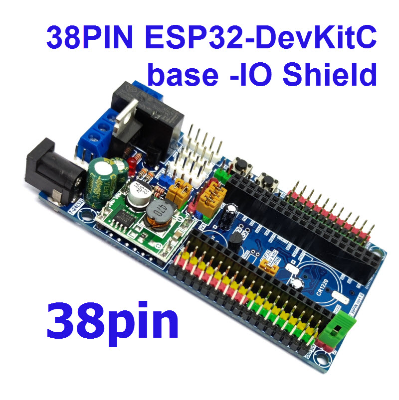 38pin ESP32-DevKitC base -IO Shield
