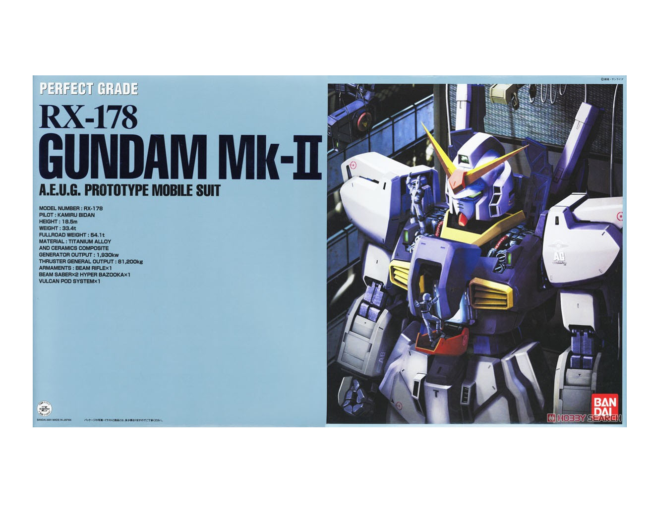Bandai PG 1/60 RX-178 GUNDAM MK-II A.E.U.G. (WHITE) 4573102648723
