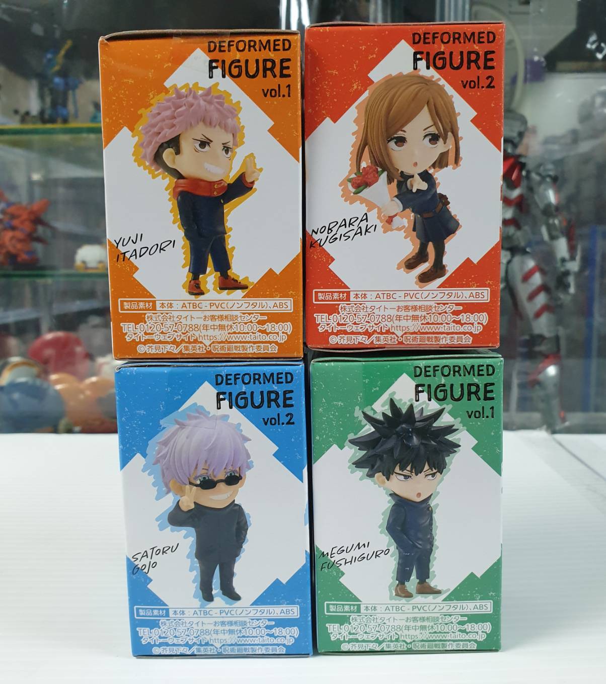 (เหลือ1ชิ้น) 641001 deformed figure vol.1+2 Yuji itadori +megumi+nobara+ gojo