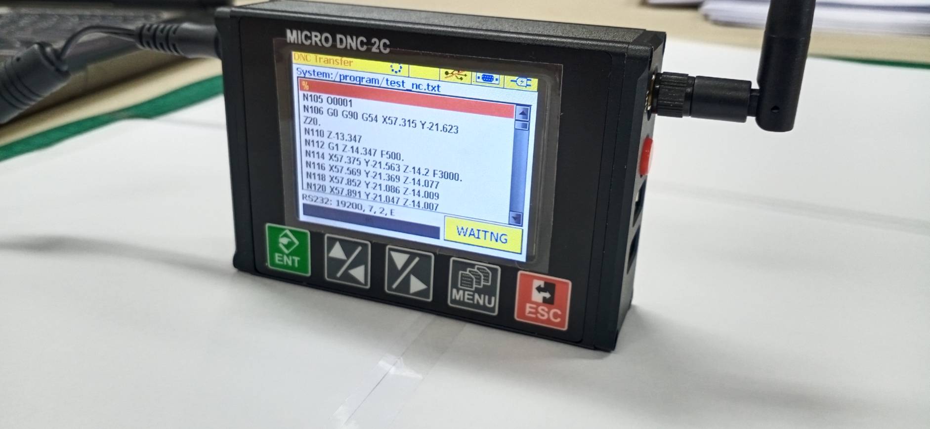 กล่องส่งข้อมูลเข้าเครื่อง CNC USB MICRO DNC V.2 DEVICE