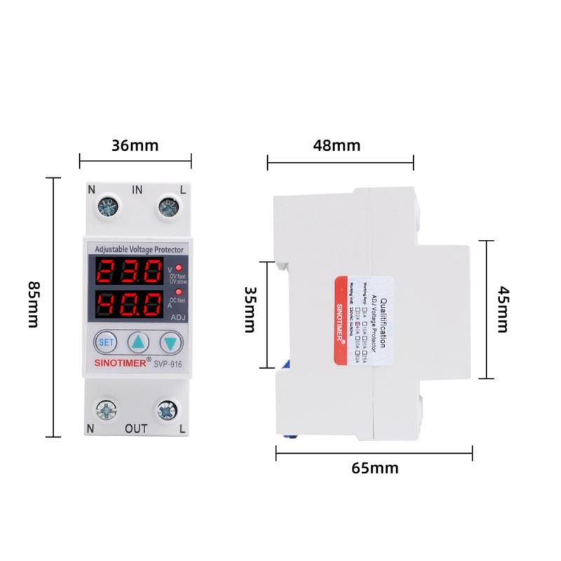 SINOTIMER ชิโนทามเมอร์ ตัวป้องกัน ไฟตก ไฟเกิน 63A 220v
