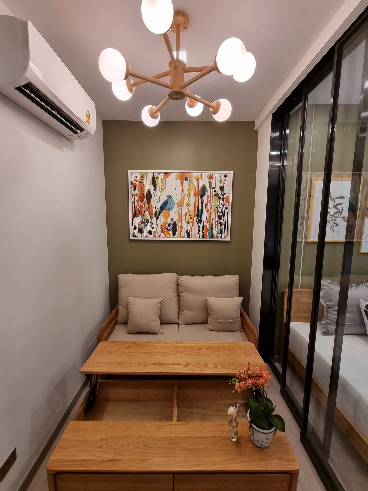 ให้เช่า One9Five Asoke - Rama 9 (วันไนน์ไฟว์ อโศก - พระราม 9) แต่งสวย ตึก B ชั้น26