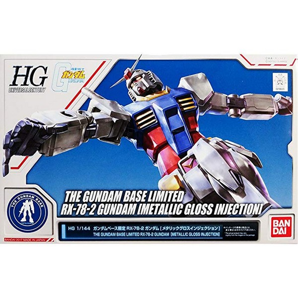 Limited Gundam BASE Tokyo HGUC 1/144 RX-78-2 Gundam (Metallic Injection)