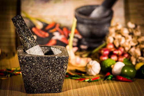 ครกทรงสี่เหลี่ยม ขนาด 5.5นิ้ว