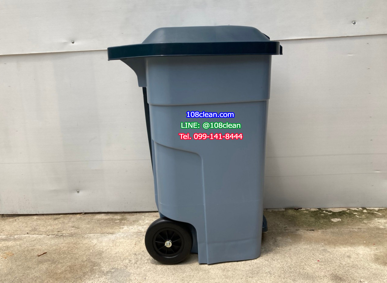 ถังขยะเท้าเหยียบ ทรงเหลี่ยม 85 ลิตร