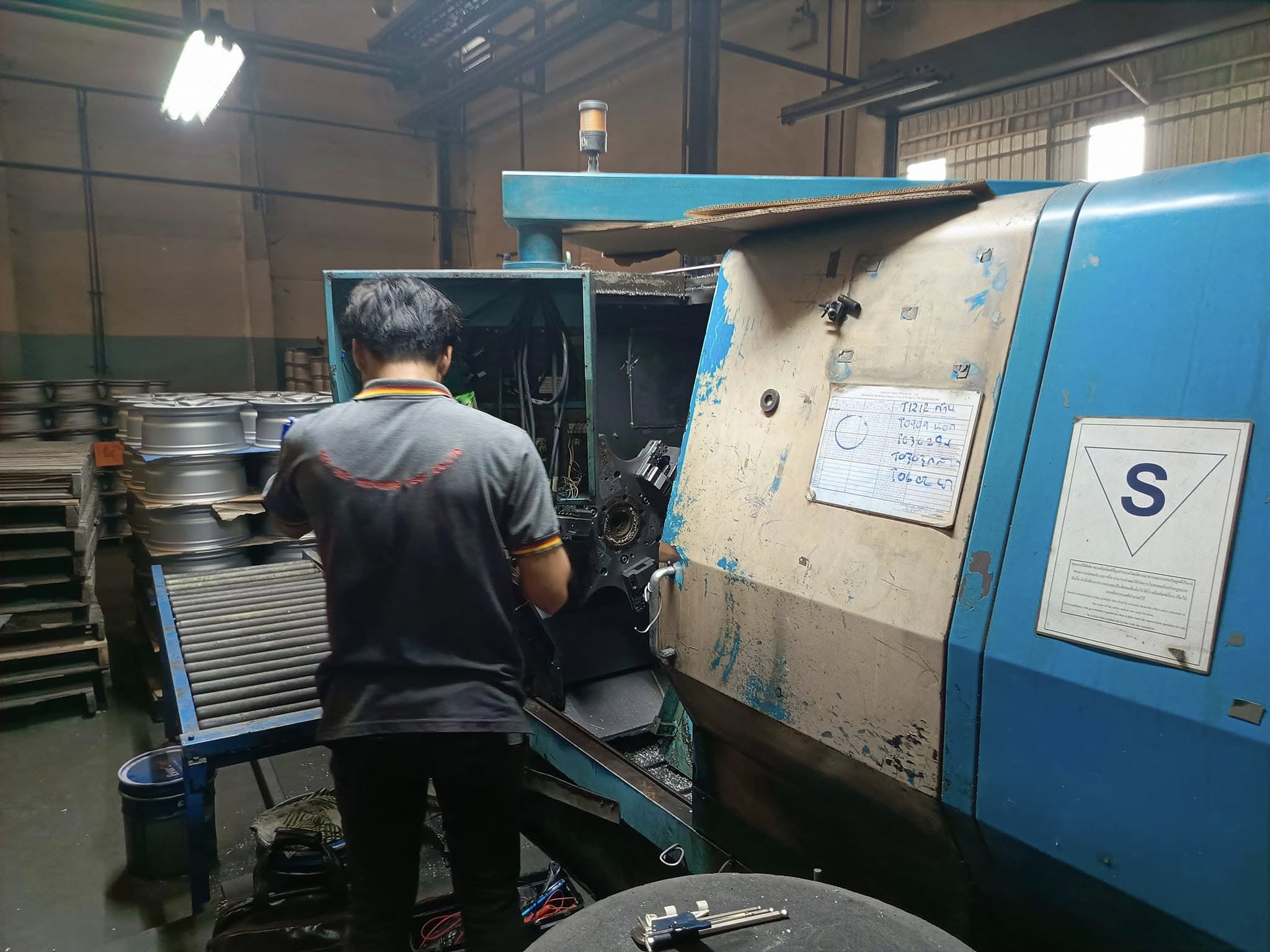งาน Service cnc lathe อาการ panel