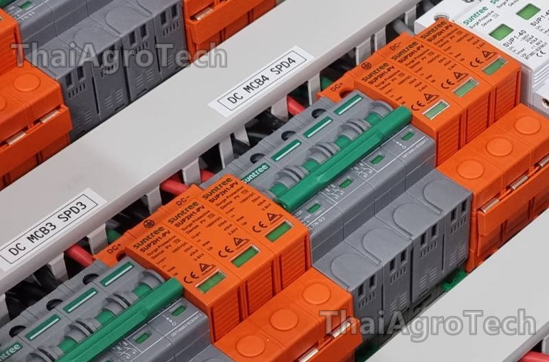 ตู้คอมบายเนอร์ใช้กับงานติดตั้งระบบโซล่าเซลล์ 1000V ดีซี 6 สตริง 50-60กิโลวัตต์ 3เฟส พร้อมเบรคเกอร์กันไฟดูด RCBO MCCB AC-DC Combiner Box RCBO 6String 3Ph