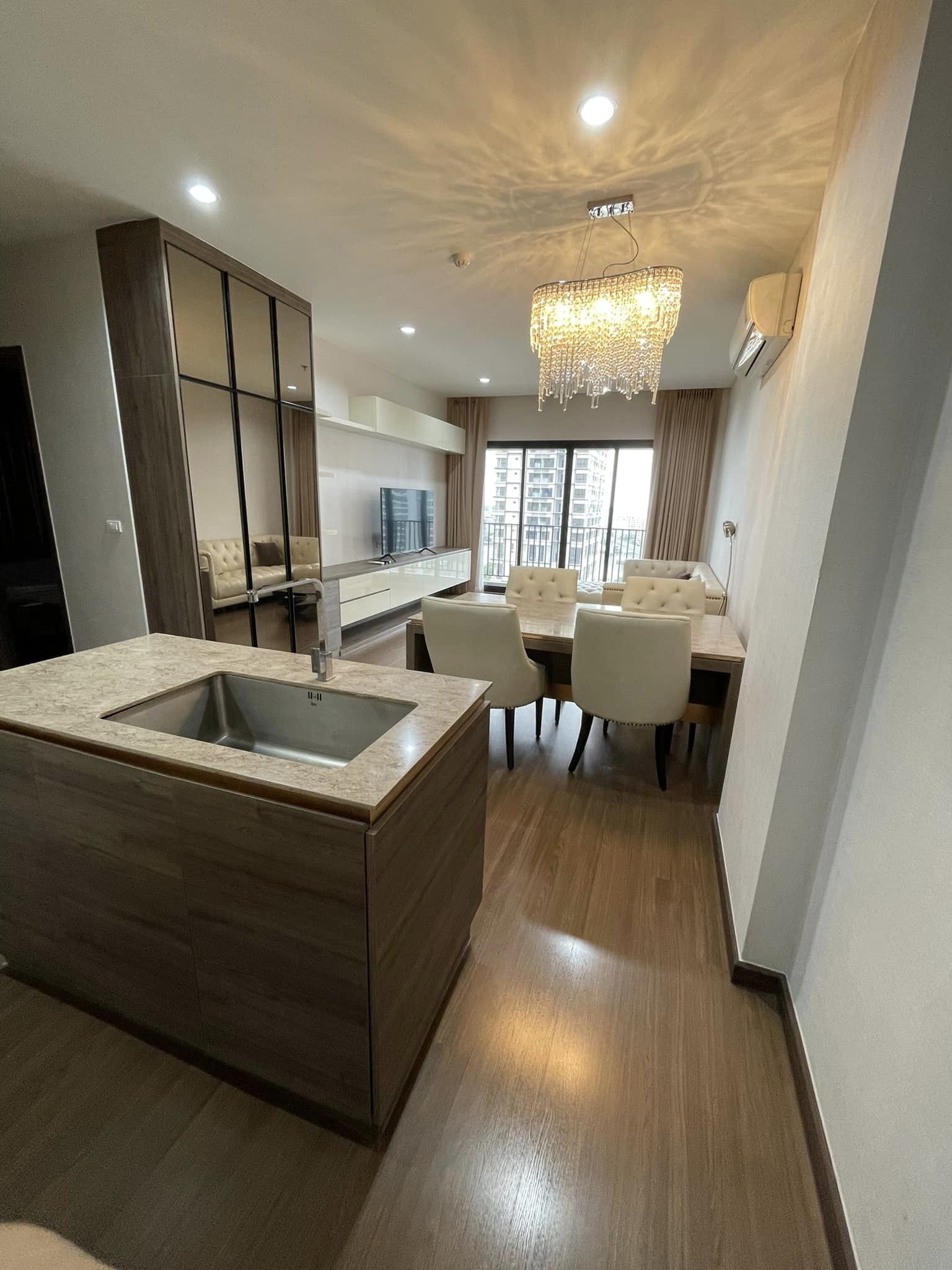 ห้องสวยน่าอยู่ 2ห้องนอน ชีวาทัย เรสซิเดนซ์ บางโพ ให้เช่าเฟอร์ตกแต่งครบ