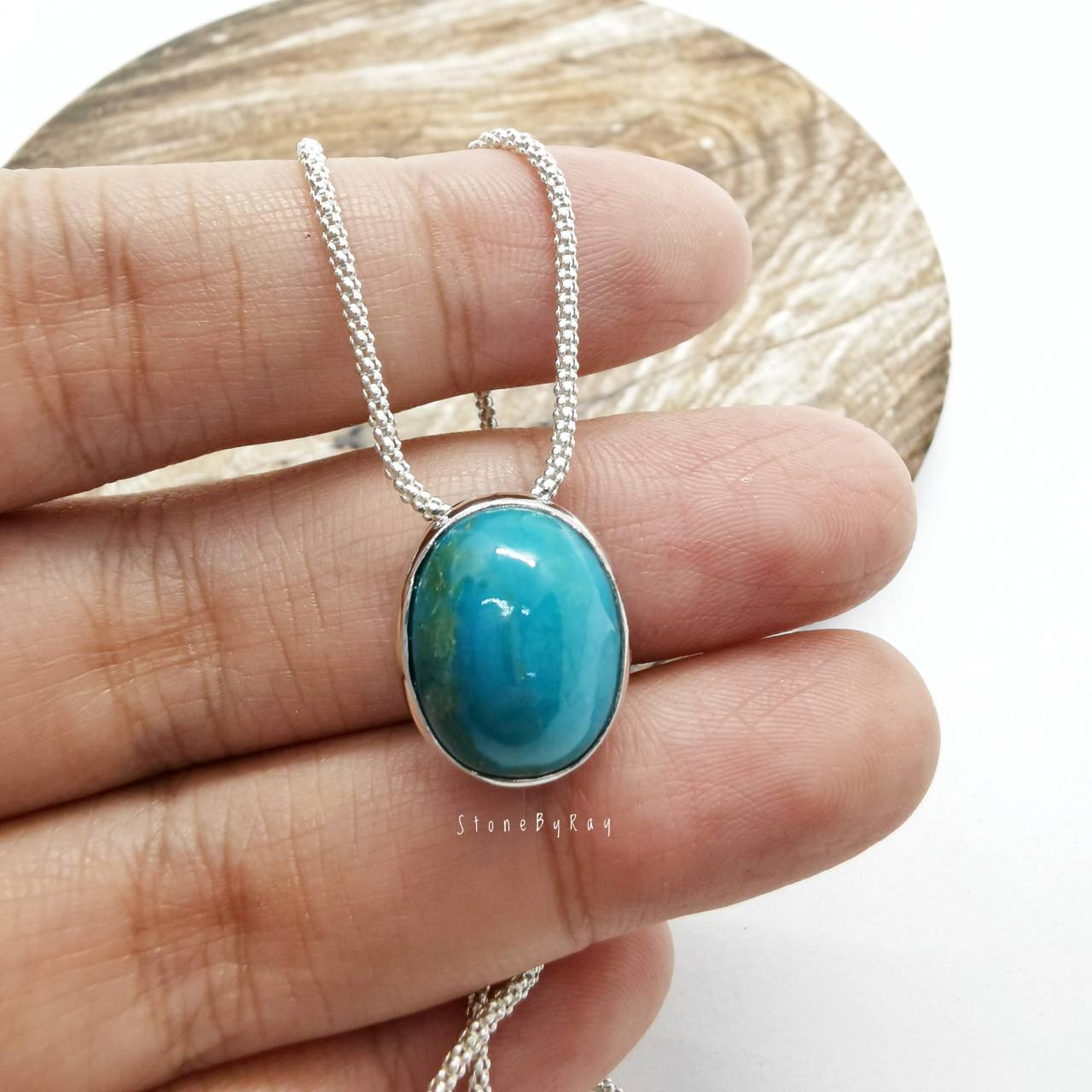 สร้อยคอเงินจี้หินเทอร์ควอยส์ Turquoise