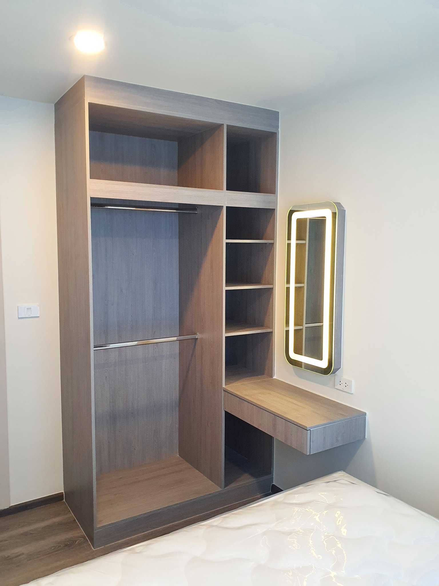 ให้เช่าห้องแบบ 1ห้องนอน 1ห้องน้ำ 1ครัวแยก โซนพื้นที่ BTS อ่อนนุช คอนโด ดิ ออริจิ้น อ่อนนุช (The Origin Onnut) Low Rise ขนาดห้อง 27 ตรม. ชั้น 5