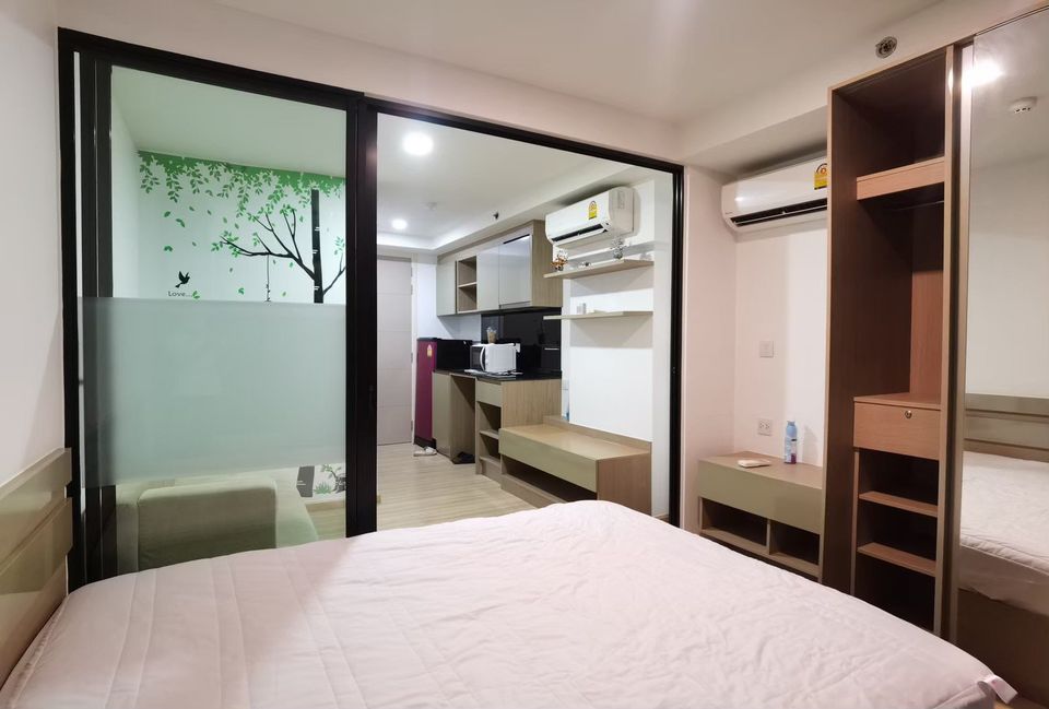 ปล่อยเช่าคอนโด Knightsbridge Skycity Saphanmai (ไนท์บริดจ์ สกายซิตี้ สะพานใหม่) - ติดBTSสะดวกมาก เฟอร์เครื่องใช้ไฟฟ้าครบครั้น - การเดินทาง: ติด BTS สายหยุด