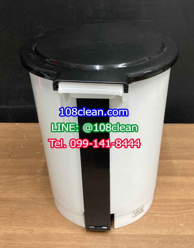 ถังขยะแยกประเภท เท้าเหยียบ ทรงกลม ขนาด 12 ลิตร
