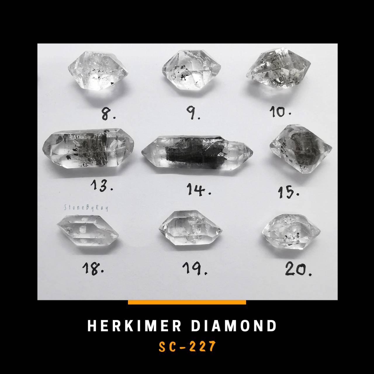 หินคริสตัลเฮอร์คิเมอร์ Herkimer Diamond