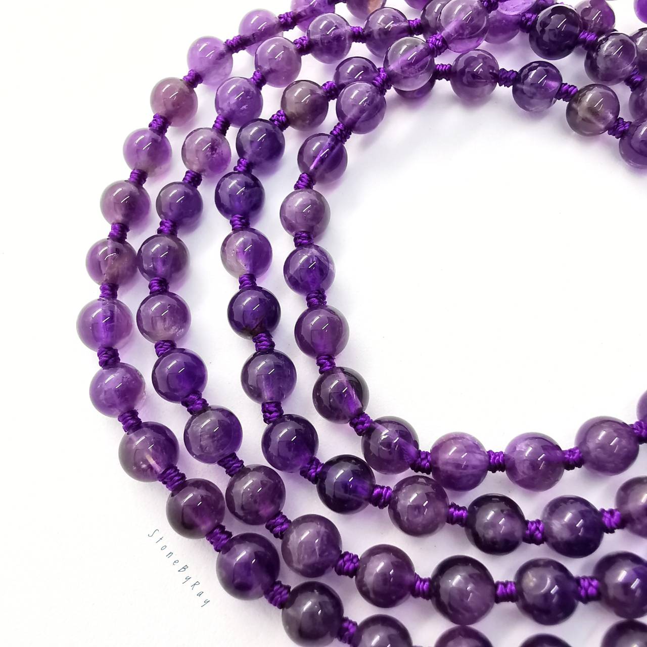 สร้อยประคำ108 หินอเมทิสต์ Amethyst