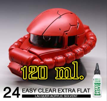 8858878100248 raditz 24L Easy Extra Flat Clear 120ml. เคลียร์ด้าน ขวดใหญ่ 120มล.