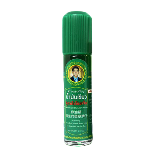 น้ำมันเขียวตราหมอเหรียญ สมุนไพรโพธิ์ดาว 20 ซีซี