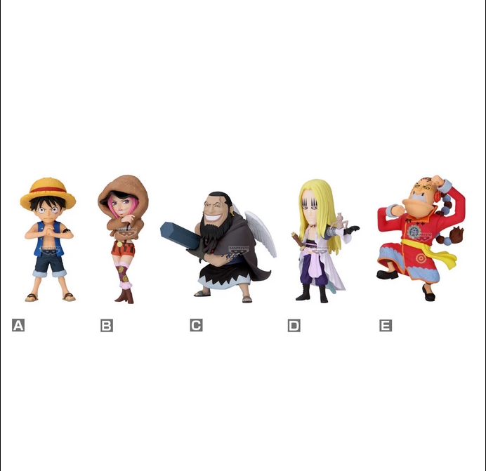 Banpresto 4983164297782 (set5) ได้ครบ5แบบ one piece WCF-sabaody island the worst generation1