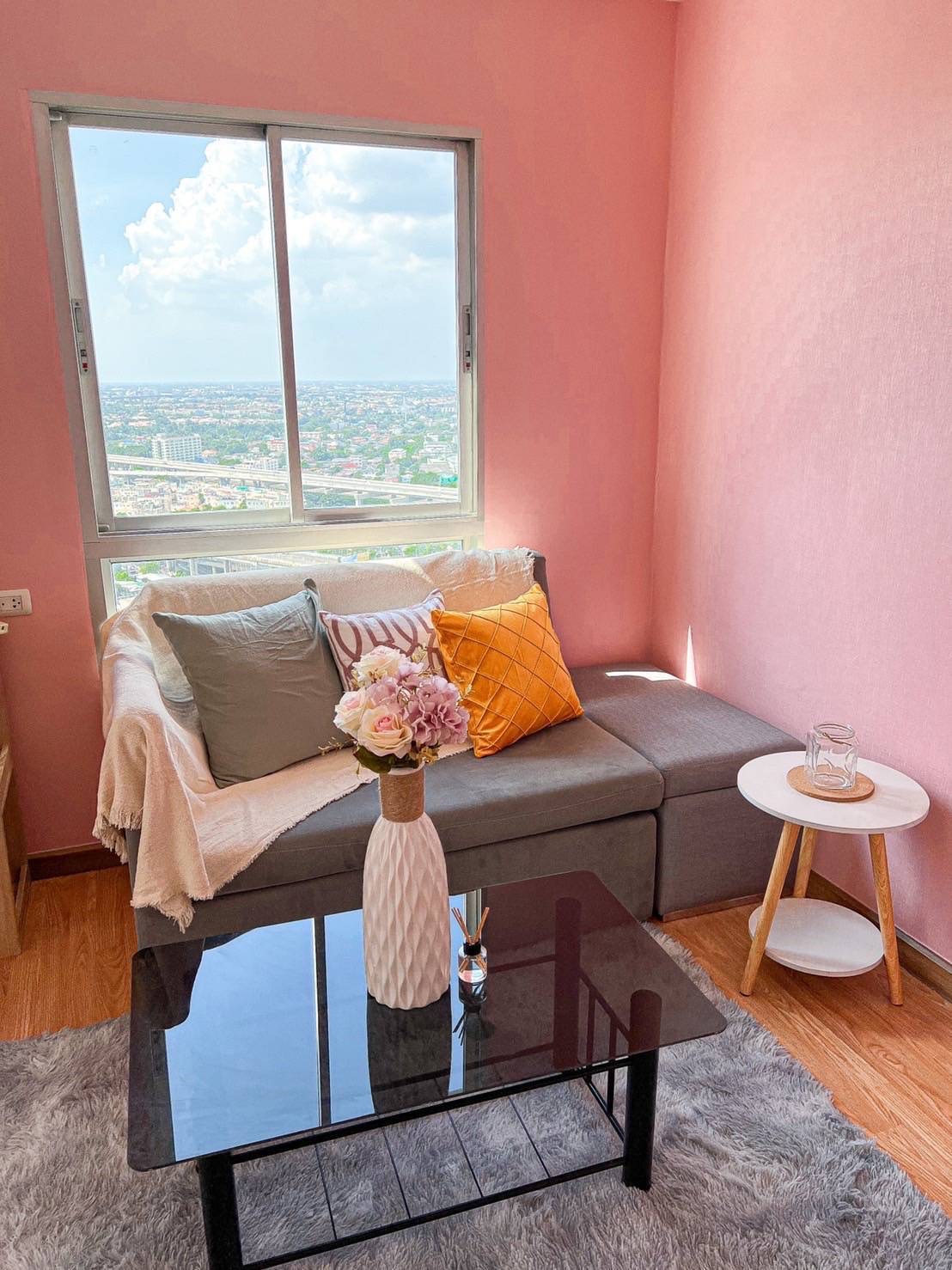 ให้เช่า เดอะ ทรัสต์ เรสซิเด้นซ์ ปิ่นเกล้า 1ห้องนอน ชั้น30 ตกแต่งพร้อมอยู่