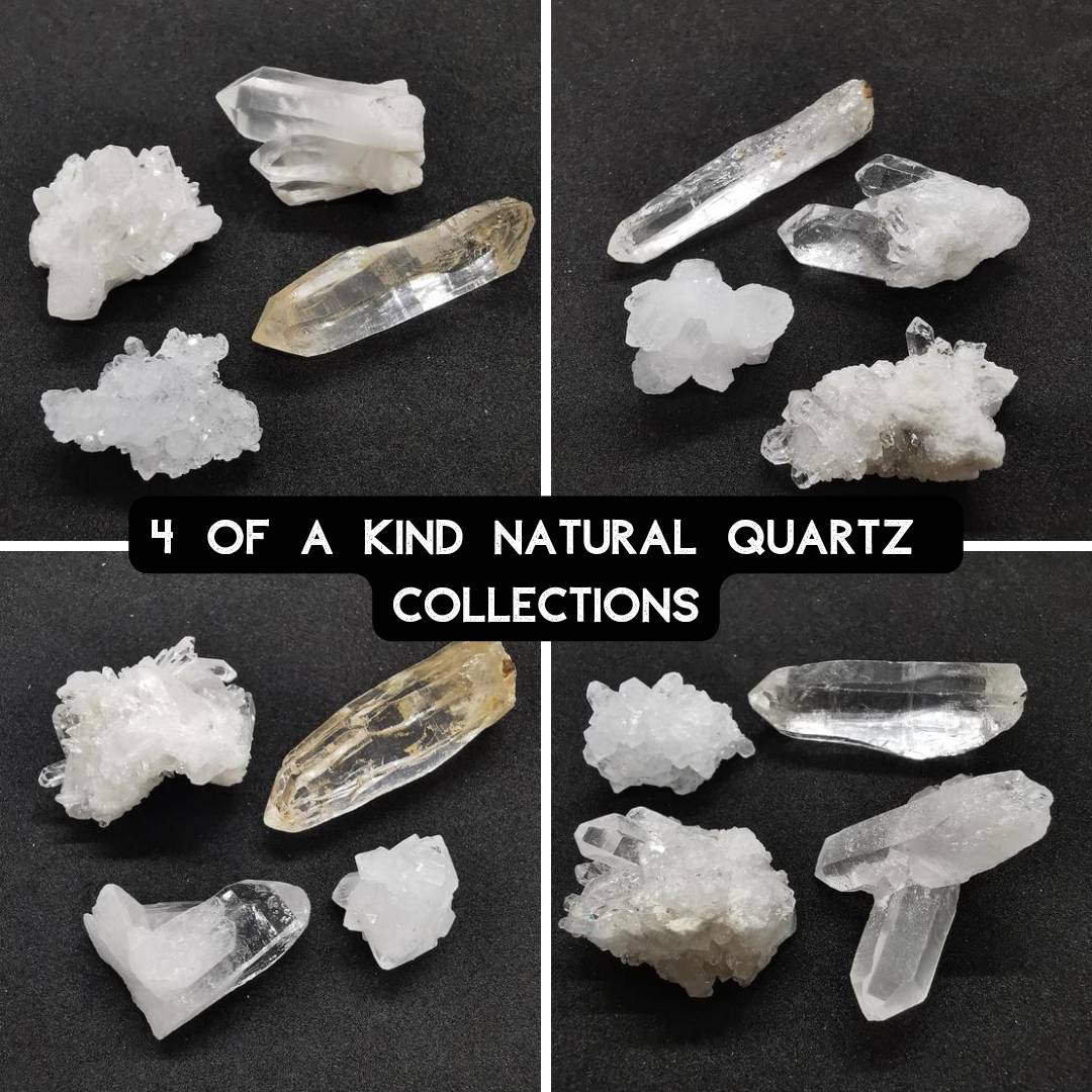 ชุดหินคริสตัลควอตซ์4ชนิด (4 of a Kind Natural Quartz Collection)