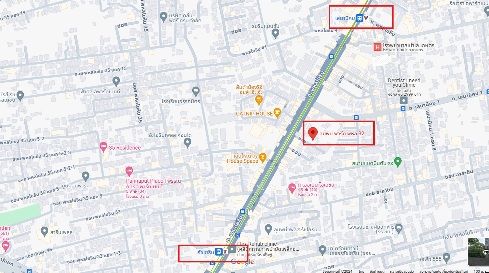 ปล่อยเช่าคอนโด Lumpini Park Phahon 32 (ลุมพินี พาร์ค พหล 32) - ห้องใหม่มือแรก Studio 1ห้องน้ำ - ใกล้ BTS รัชโยธินและเสนานิคม - ขนาดห้อง 24 ตรม. ชั้น 20