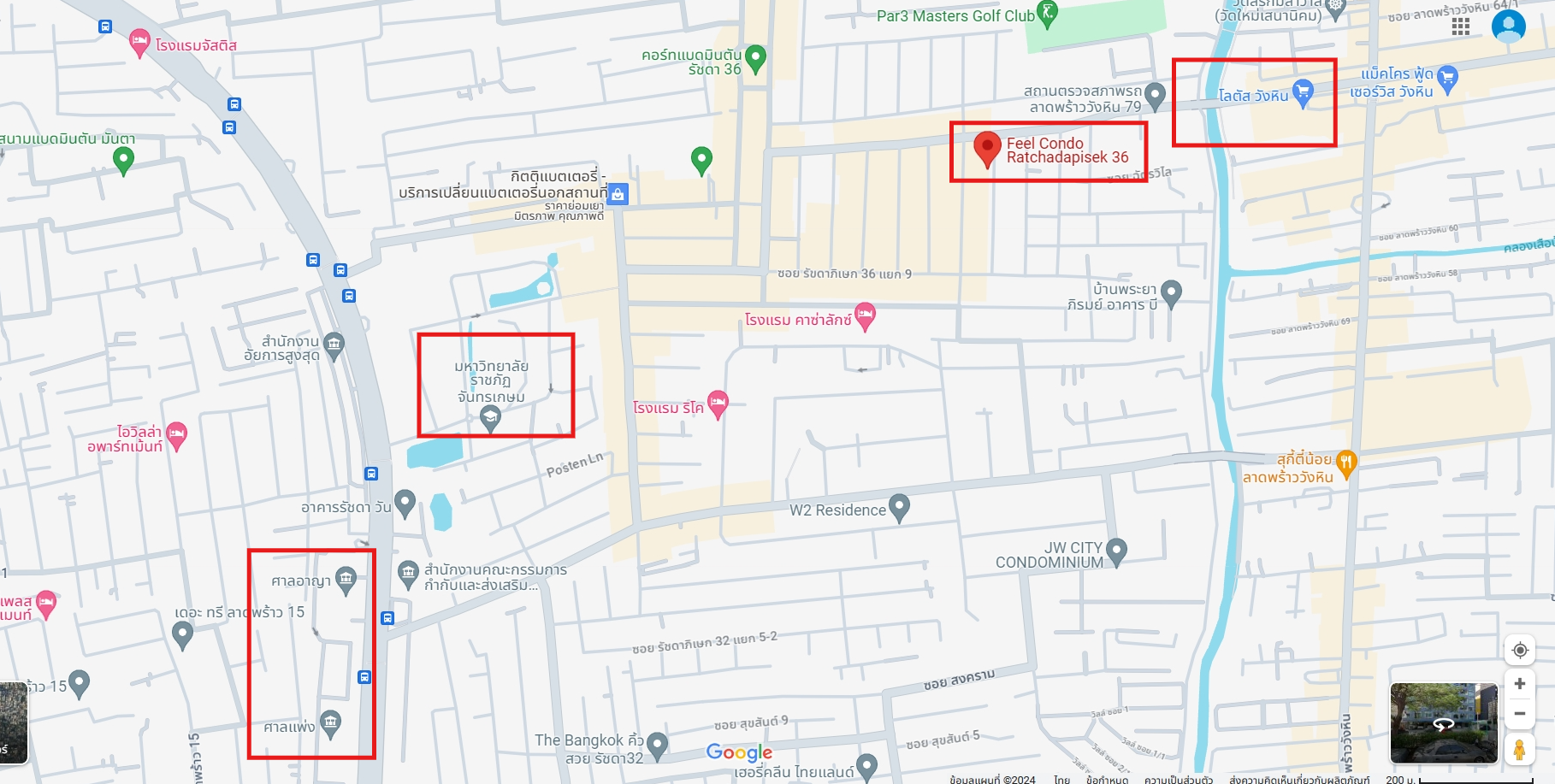 ปล่อยเช่าคอนโด Feel Ratchada 36 (ฟีล รัชดา 36) - Studio 1ห้องน้ำ 1ห้องครัว - ใกล้ ราชภัฏจันทรเกษม / โลตัสวังหิน เดอะแจ๊ส - ขนาดห้อง 22 ตรม. ชั้น 3