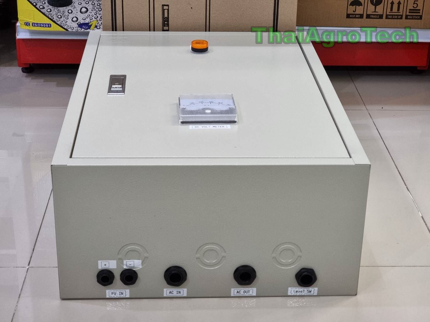 ตู้ควบคุมปั้มโซล่าเซลล์ใช้ไฟได้2ระบบ ไฟฟ้า-และโซล่าเซลล์ SOLAR PUMP INVERTER CONTROLLER 1-2.2 KW 1-3HP (1-3แรง 3PH 220Vac )