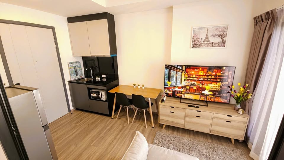 ให้เช่าคอนโด THE STAGE Mindscape Ratchada - Huaikhwang (เดอะ สเตจ มายด์สเคป รัชดา - ห้วยขวาง) โซน รถไฟฟ้า MRT ห้วยขวาง 1ห้องนอน / 1ห้องน้ำ ขนาดห้อง 27 ตรม. ชั้น 14