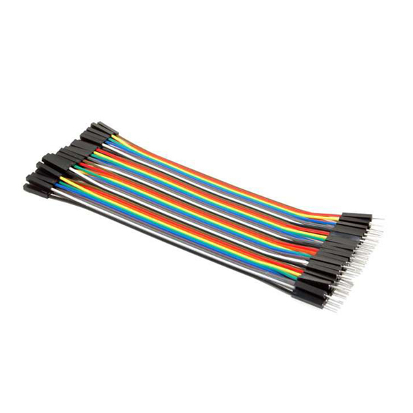 สายจัม ผู้-เมีย Jump Wire (Male to Female) สายแพ ยาว 20cm. ขนาด40 เส้น