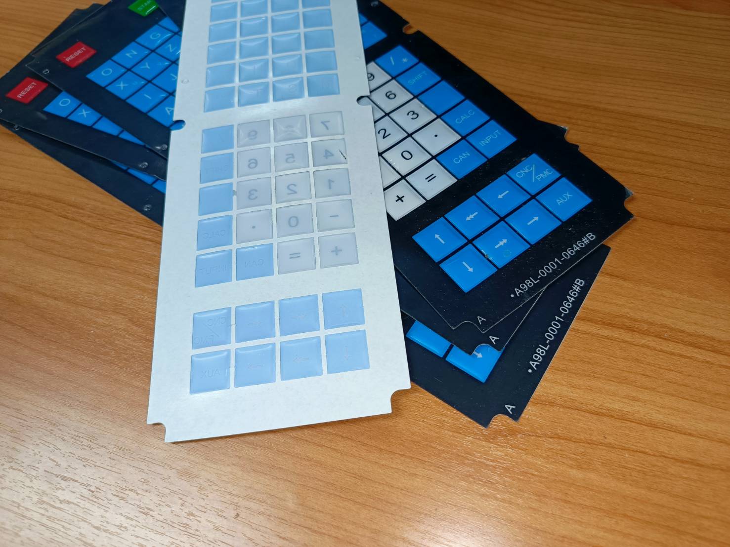 A98L-0001-0646#B Fanuc 15 Keysheet Membrane MDI 14inch version สำหรับเครื่อง MACHINING CENTER