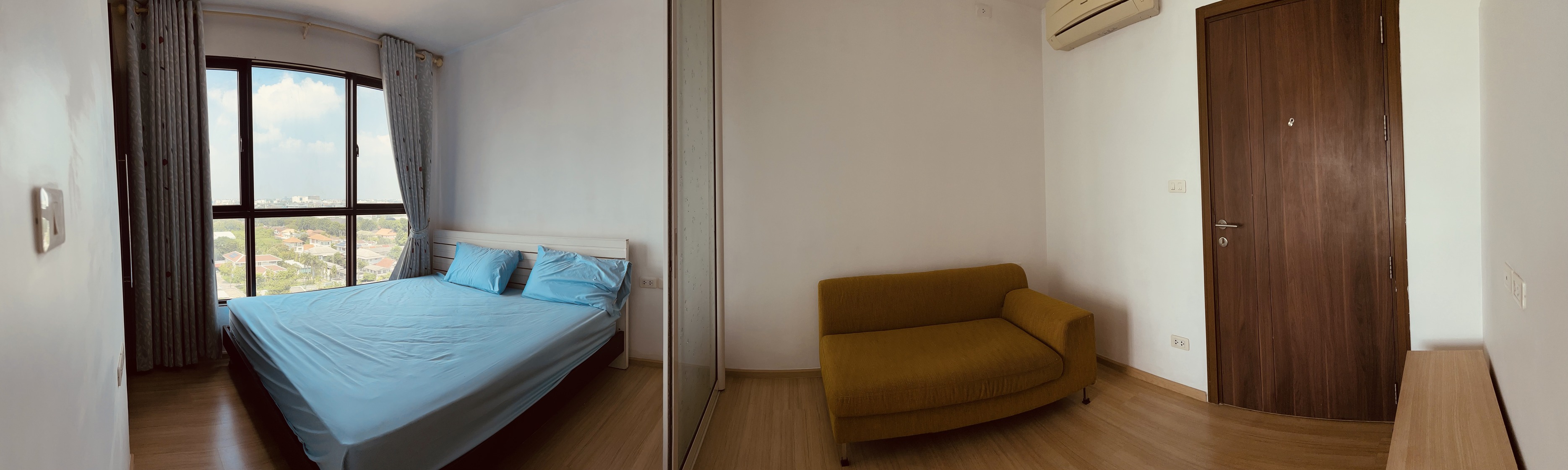 สนใจชมห้องติดต่อได้เลย Line ID: Smile-easy ปล่อยเช่าคอนโด The Base Chaengwattana (เดอะ เบส แจ้งวัฒนะ) - 1ห้องนอน 1ห้องน้ำ 1ห้องนั่งเล่น - ใกล้ MRT เมืองทอง - ขนาดห้อง 26 ตรม. ชั้น 12A ตึก A