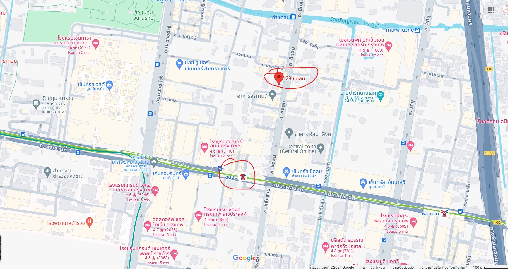 ปล่อยเช่าคอนโด 28 Chidlom (ทเวนตี้เอท ชิดลม) - 2ห้องนอน 2ห้องน้ำ 1ห้องนั่งเล่น - ใกล้ BTS ชิดลม - ขนาดห้อง 75 ตรม. ชั้น 22