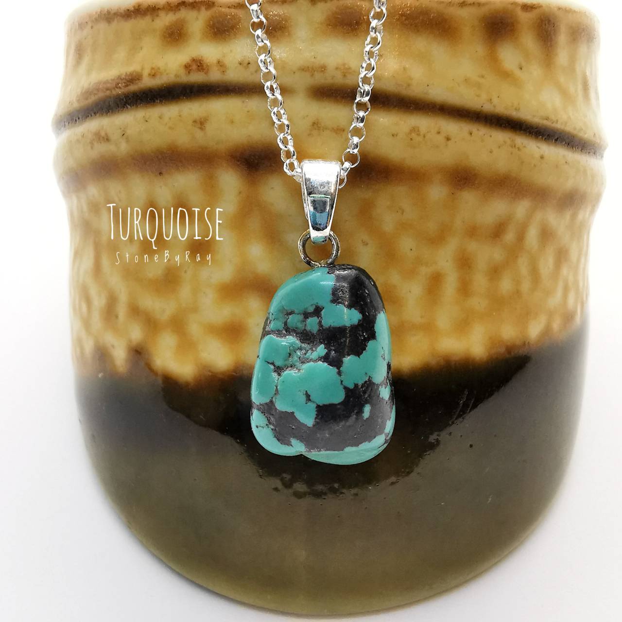 สร้อยคอเงินจี้หินเทอร์ควอยส์ Turquoise