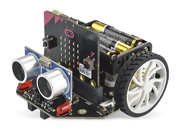 หุ่นยนต์เดินตามเส้น หลบหลีกสิ่งกีดขวาง micro:bit Educational Programming Robot Platform จาก DFRobot