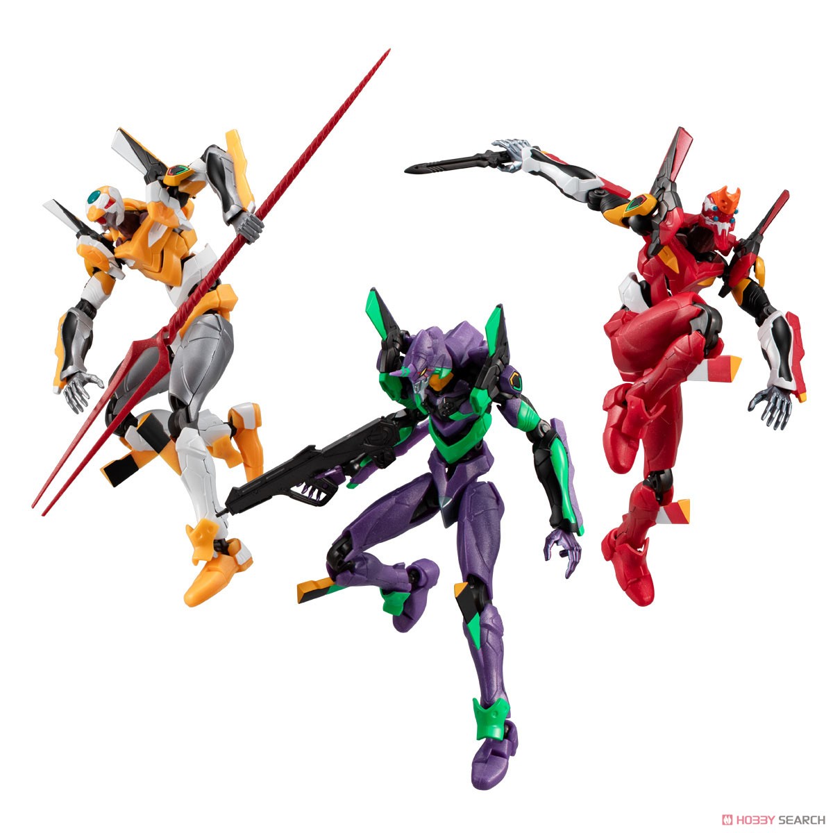 4570117921070 **ได้ครบ 3 แบบ** Bandai Eva-Frame-DX: Rebuild of Evangelion (Set of 3)
