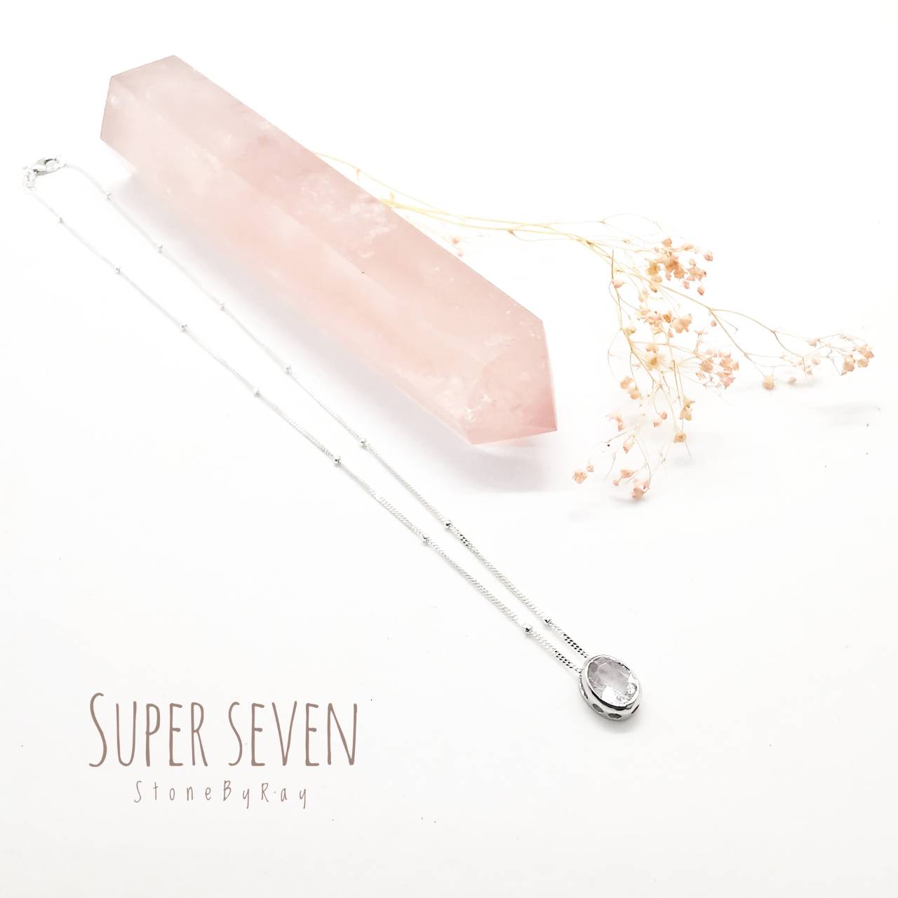 สร้อยคอเงินจี้หินซุปเปอร์เซเว่น Super seven