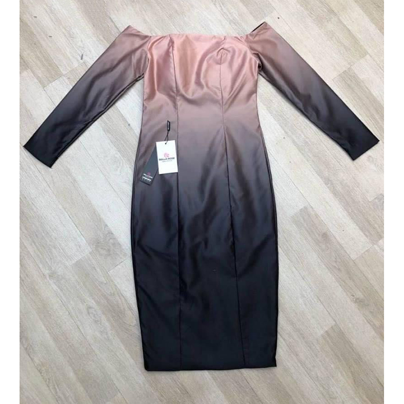 kudapyเดรสสั้นสีม่วง ทรีโทนทรงเข้ารูปผ้าไล่สีตามระดับ ทรงเปิดไหล่