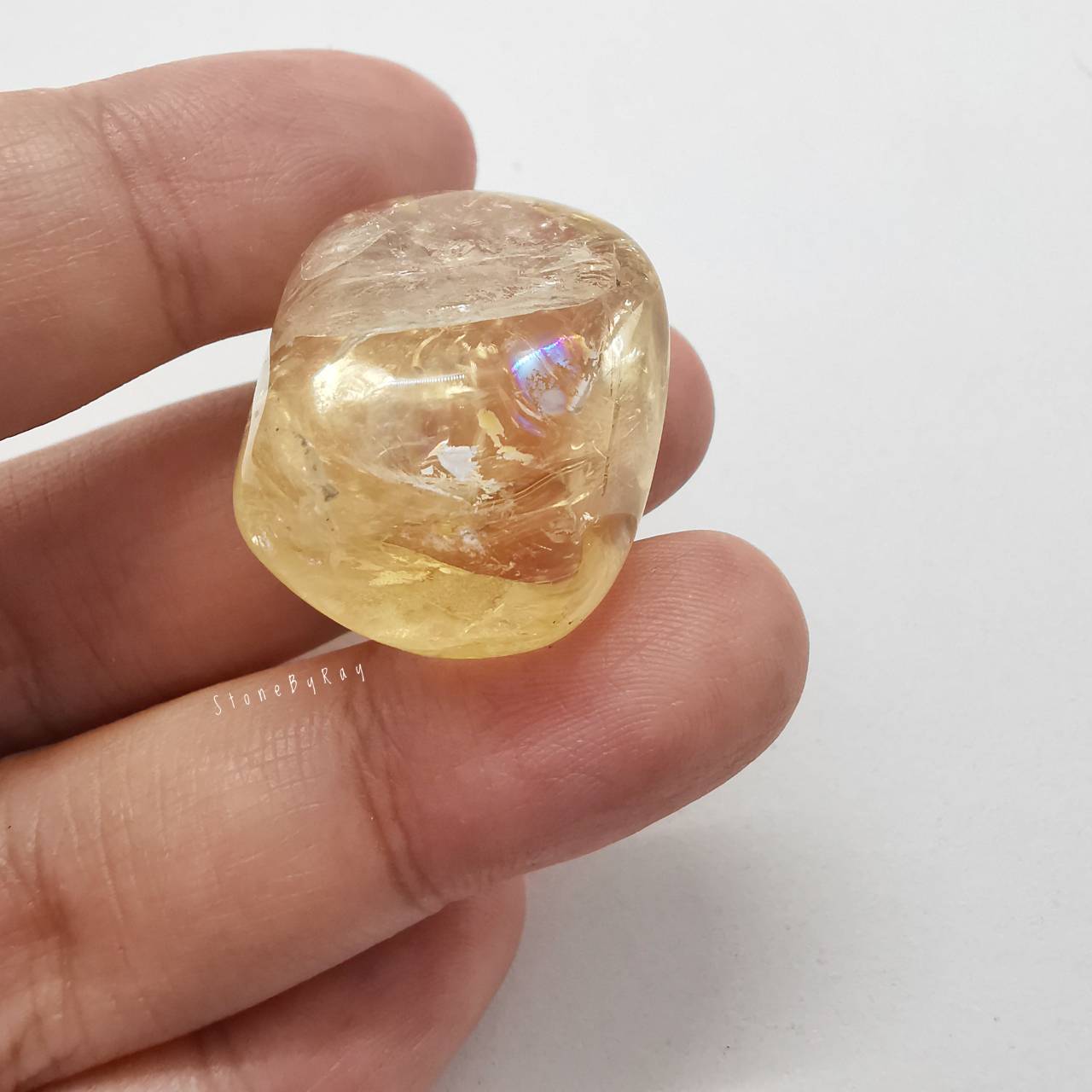 หินซิทรินก้อนธรรมชาติขัดเงา Citrine