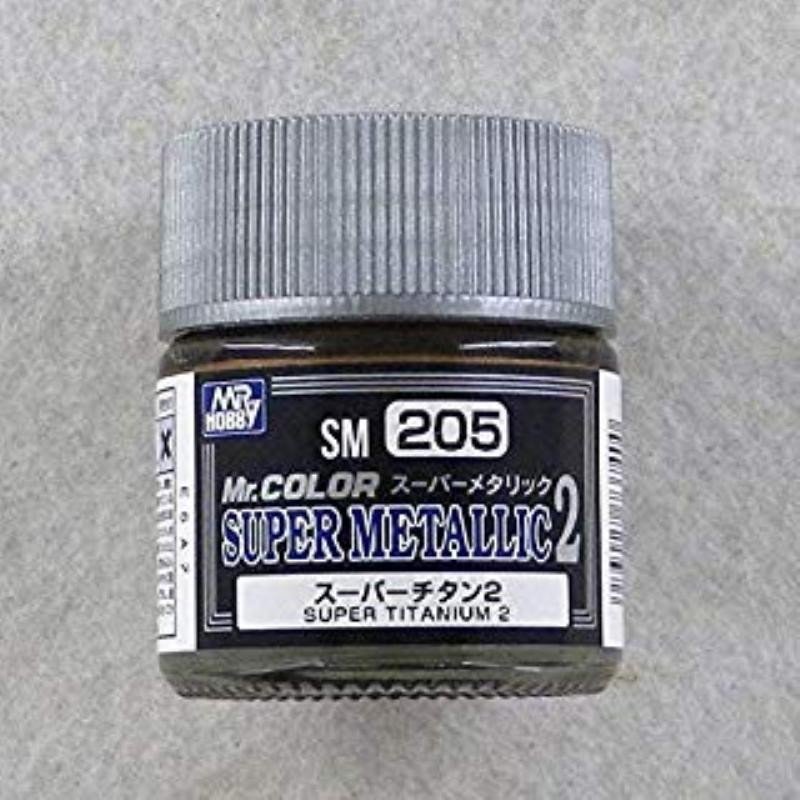 mr.hobby SM-205 super metallic2 super titanium2 (10ml.)