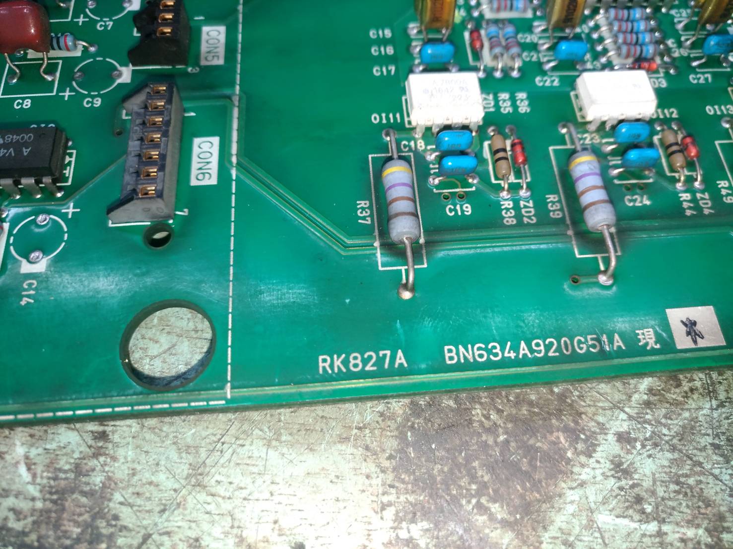MITSUBISHI RK827A POWER BOARD FOR SPINDLE DRIVE