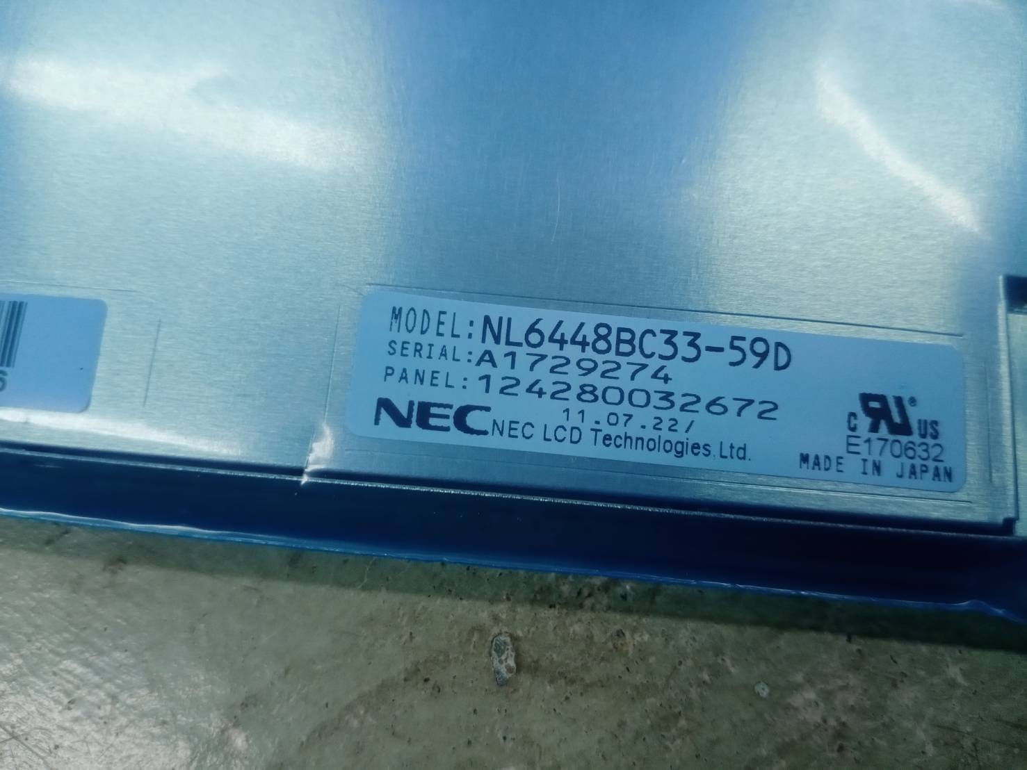 NEC NL6448BC33-59D LCD MONITOR