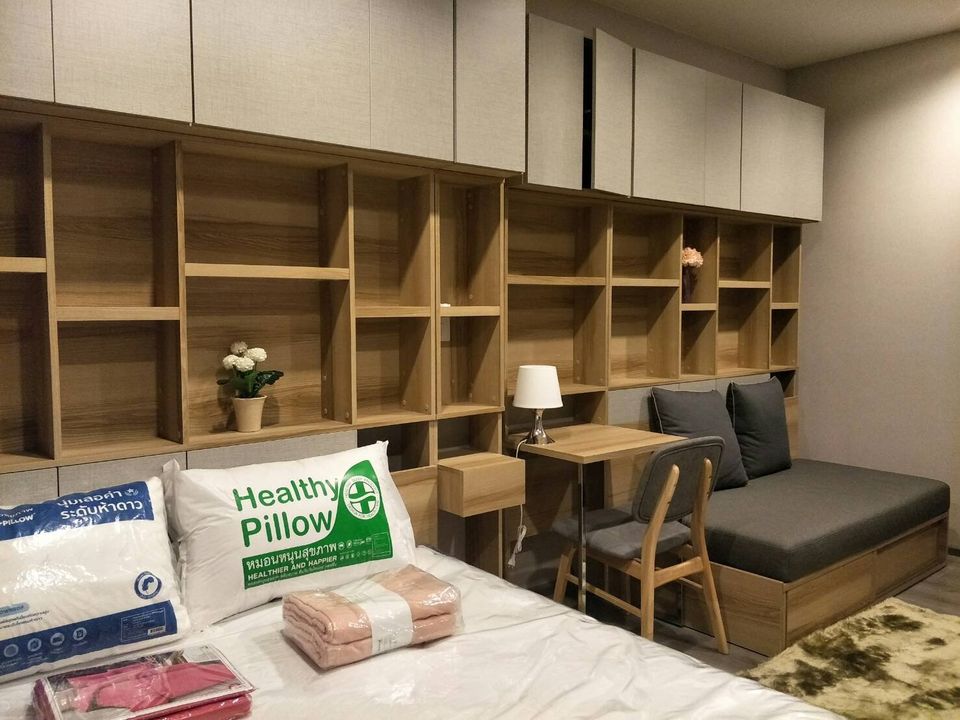 ปล่อยเช่าคอนโด The Politan Rive (เดอะ โพลิแทน รีฟ) - ห้องแต่งบิ้วอินสวย 1ห้องนอน 1ห้องน้ำ 1ห้องนั่งเล่น - ใกล้ MRT พระนั่งเกล้า