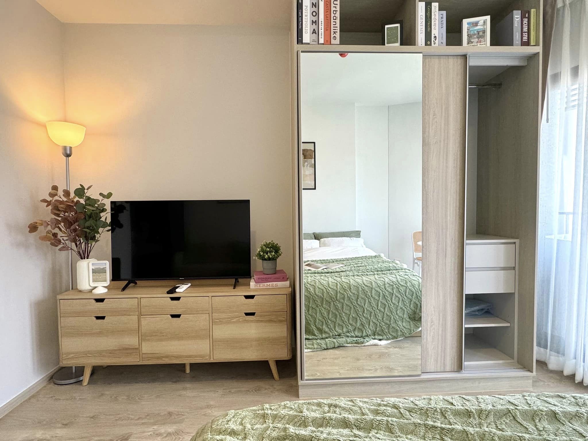 ปล่อยเช่าคอนโด The Tree Pattanakarn-Ekamai (เดอะทรี พัฒนาการ-เอกมัย) - Studio 1ห้องน้ำ 1ห้องครัว - ใกล้ Airportlink สถานีรามคำแหง - ขนาดห้อง 26.5 ตรม. ชั้น 12A