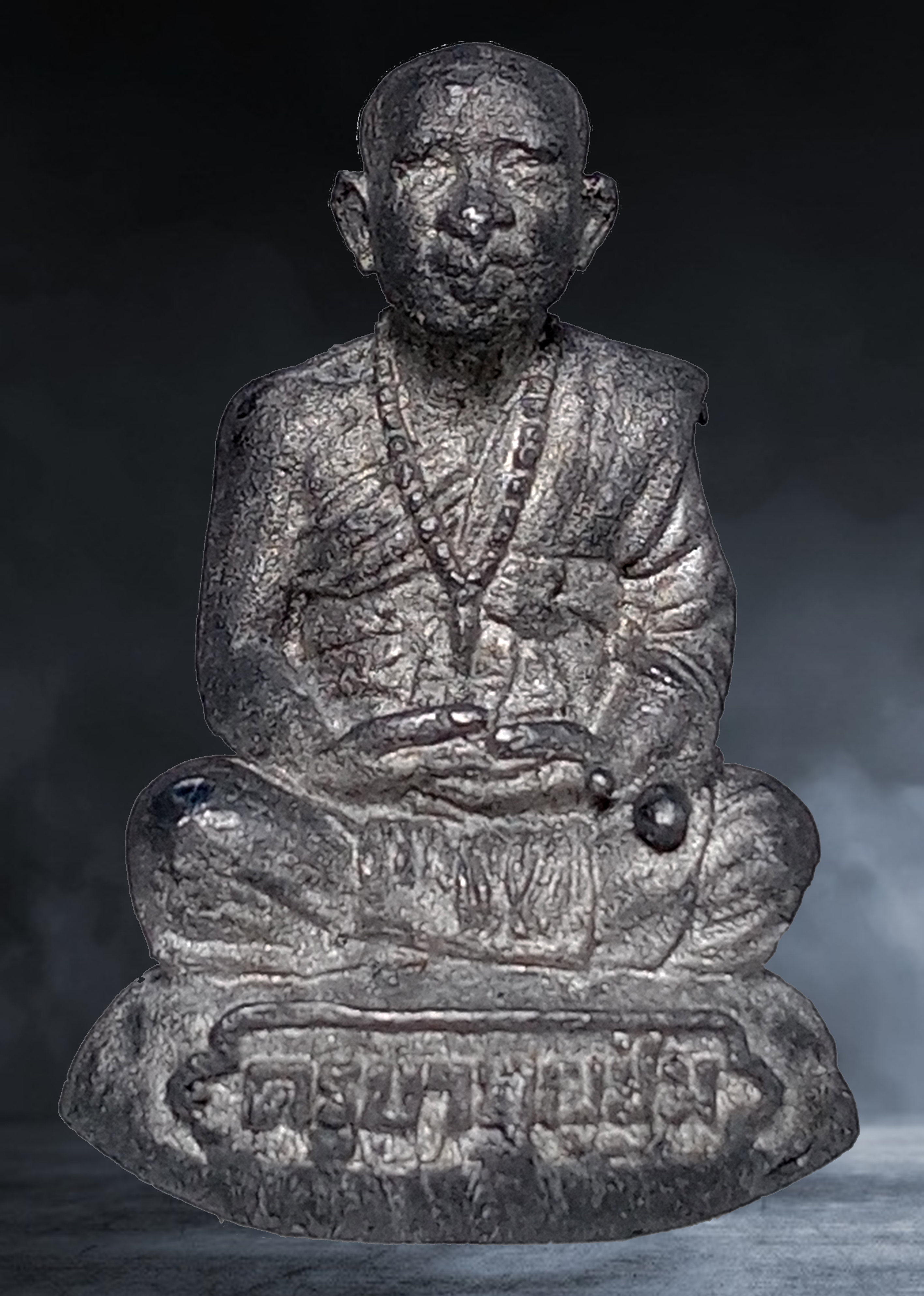 รูปหล่อ ครูบาบุญชุม วัดพระธาตุดอนเรือง เมืองพง รัฐฉาน(รัฐไทใหญ่) ประเทศพม่า รุ่นศิษสร้างถวาย เนื้อตะกั่ว หมายเลข ๓๐๘ ปี ๒๕๖๓