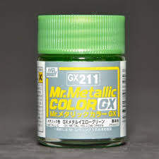 4973028033953 mr.hobby GX-211 Mr.metalic GX yellow green 18ml.