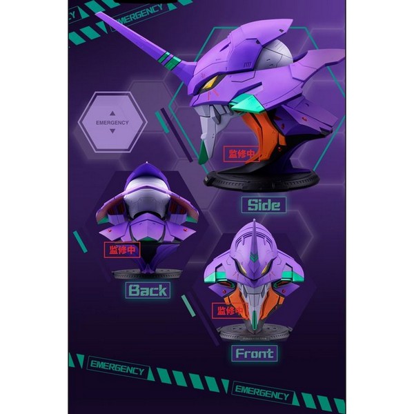 ใกล้เข้า 9-13 ธค. 2025 รบกวนสั่งแยกกับสินค้ารายการอื่น ยกเว้นรายการที่เข้าวันเดียวกันครับ Bandai 6977665591935 BN HEAD COLLECTION EVANGELION TEST TYPE-01 VER.