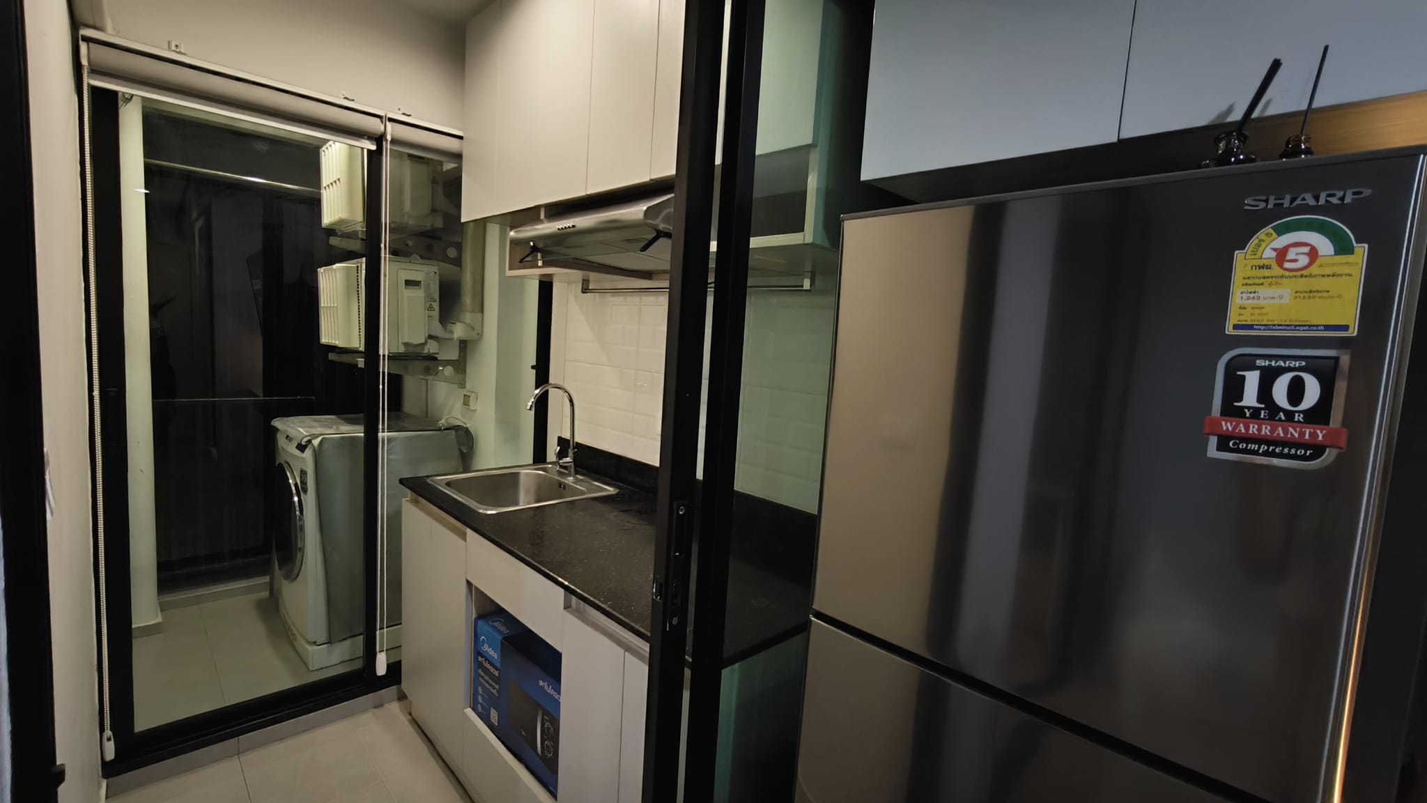 ให้เช่าคอนโด REACH Phahon Yothin 52 (รีช พหลโยธิน 52) ตกแต่งเฟอร์ครบมีเครื่องซักผ้า 1ห้องนอน ห้องครัวแบบปิด ใกล้ BTS สะพานใหม่