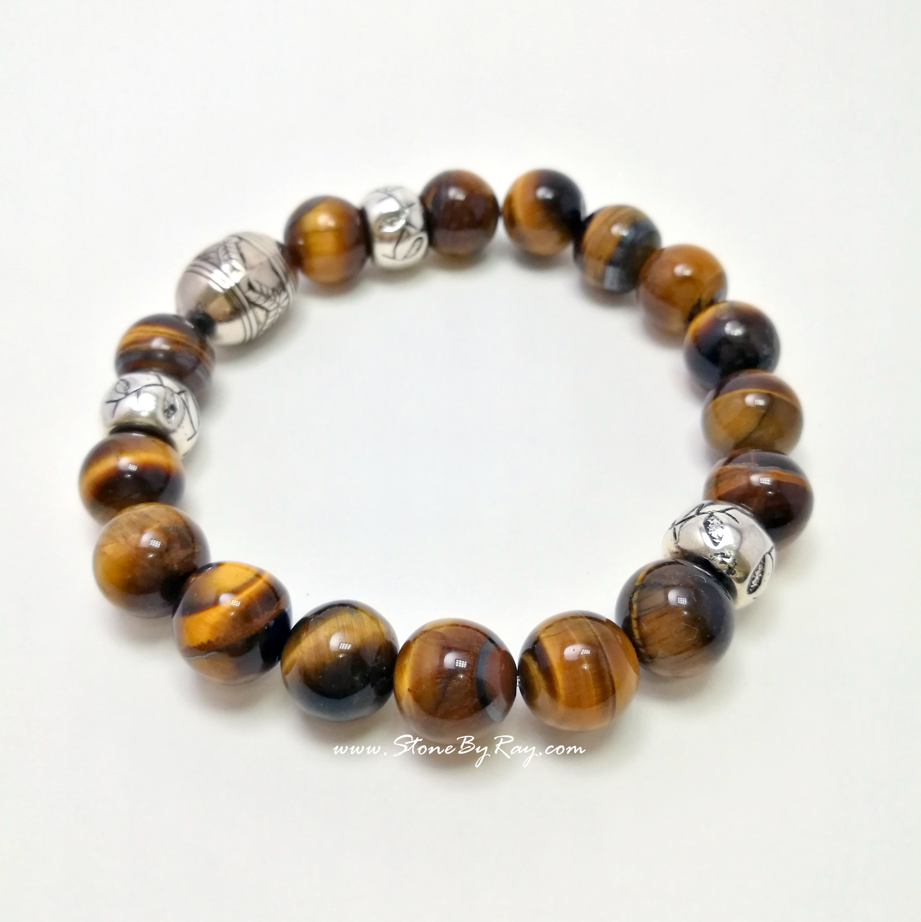สร้อยข้อมือหินตาเสือ (Tiger's eye)