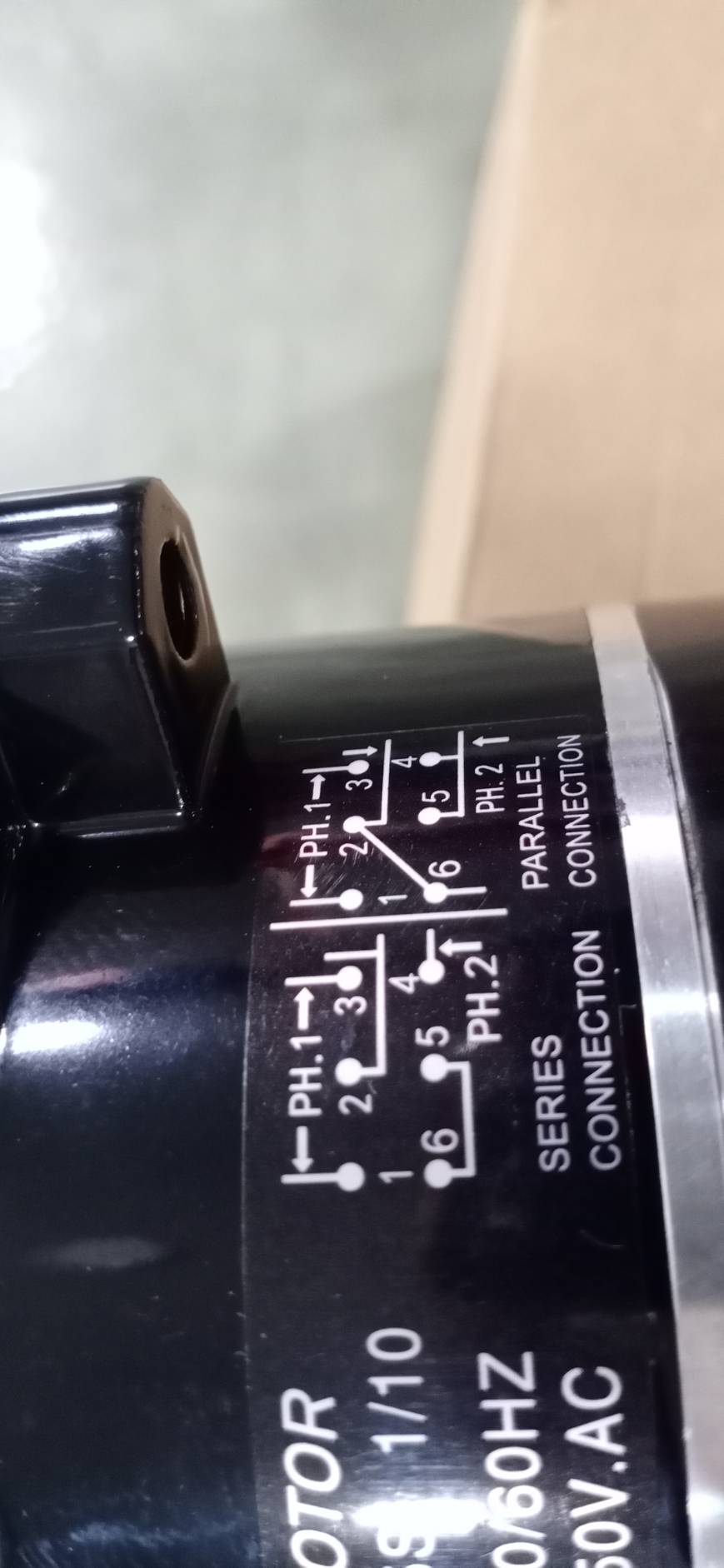 SERVO MOTOR TYPE ESA-15S 1/10 15W 110V 50/60HZ 2P 8u f/250V AC